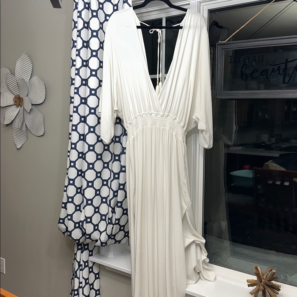 XL⭐️NWT L*Space Cream Sungazer Maxi Waist stretch 21” Comfortably - Picture 5 of 12